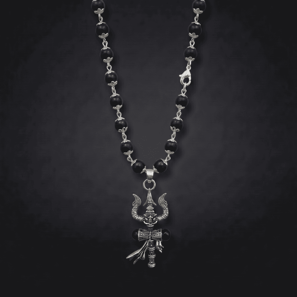 The Trishul Karungali Mala