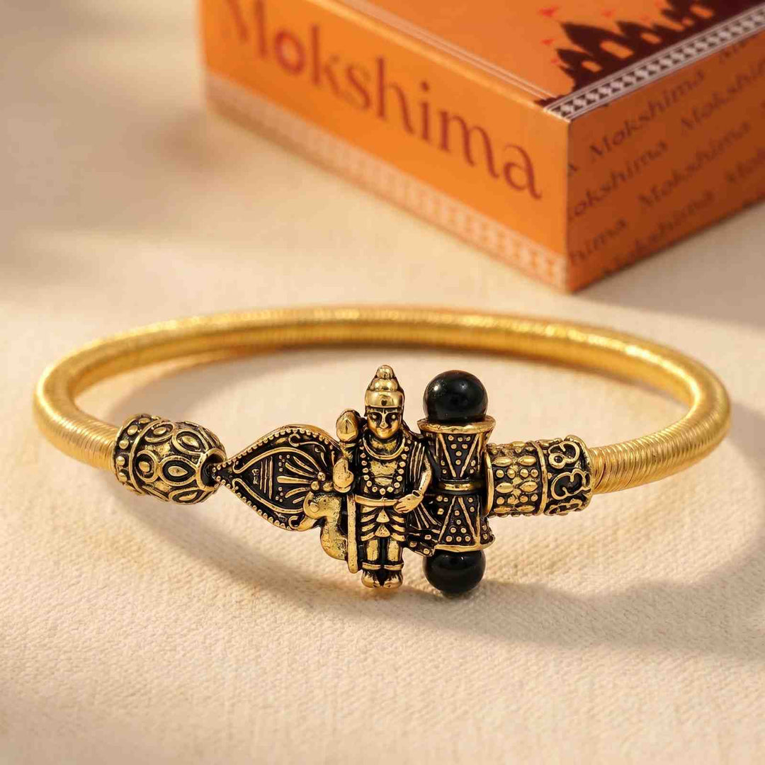 Gold Plated Karungali Murugan Kada