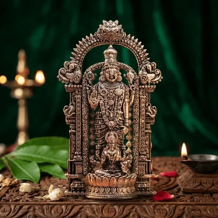 Lord Murugan Mini Idol for Car Dashboard - Silver Plated