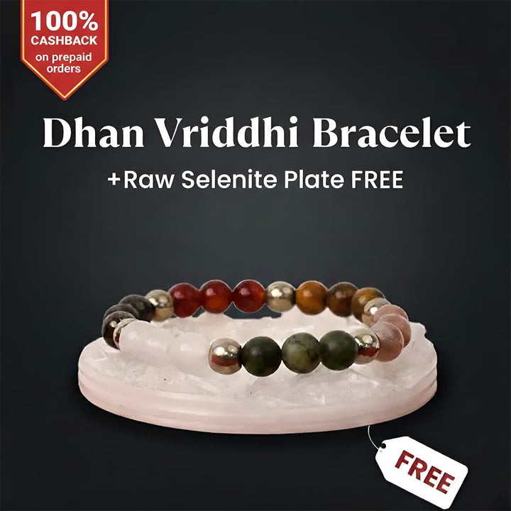 Dhan Vriddhi with FREE Raw Selenite Plate