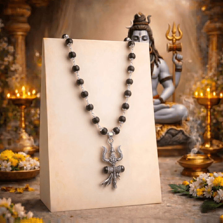 The Trishul Karungali Mala