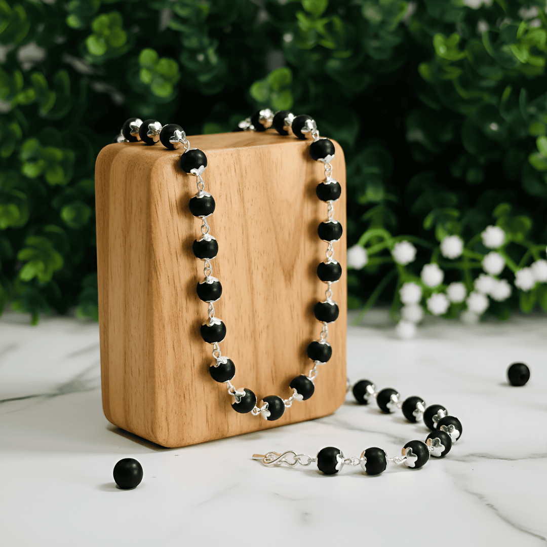 Karungali Silver Cap Malai