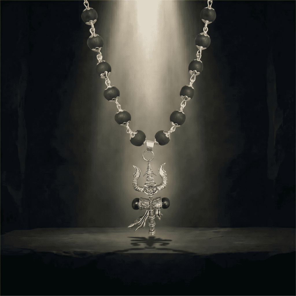 The Trishul Karungali Mala