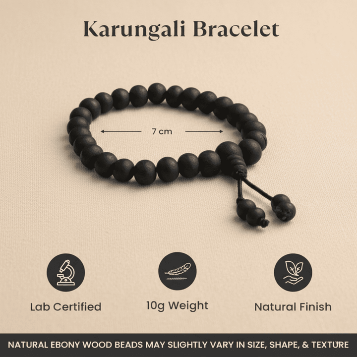 Karungali Protection Bracelet – Authentic Ebony Spiritual Shield