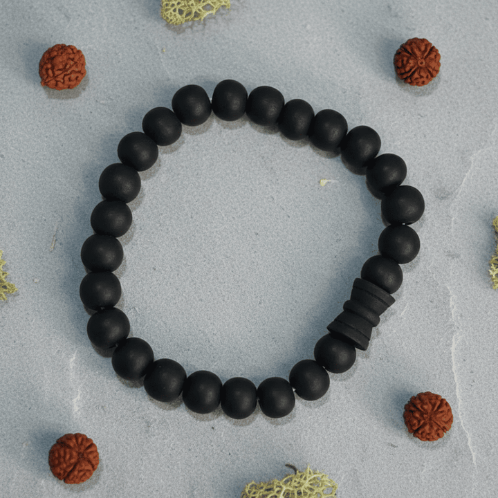 Karungali Damaru Bracelet - Ebony Wood Beads