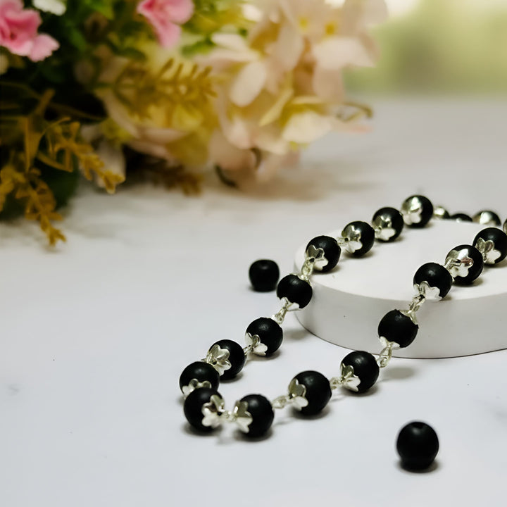 Karungali Silver Cap Malai