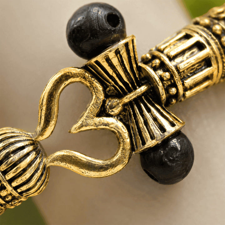 Gold Plated Karungali Trishool Kada