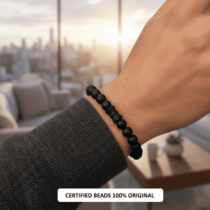 Karungali Damaru Bracelet - Ebony Wood Beads