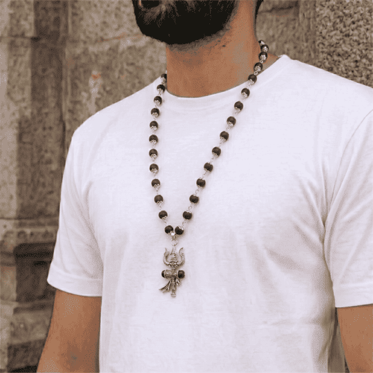 The Trishul Karungali Mala