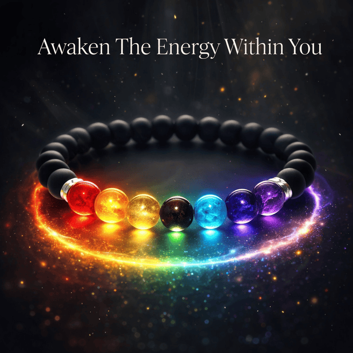 Karungali x Seven Chakra Band - Natural Ebony Wood