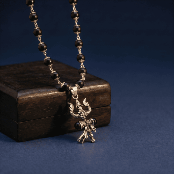 The Trishul Karungali Mala