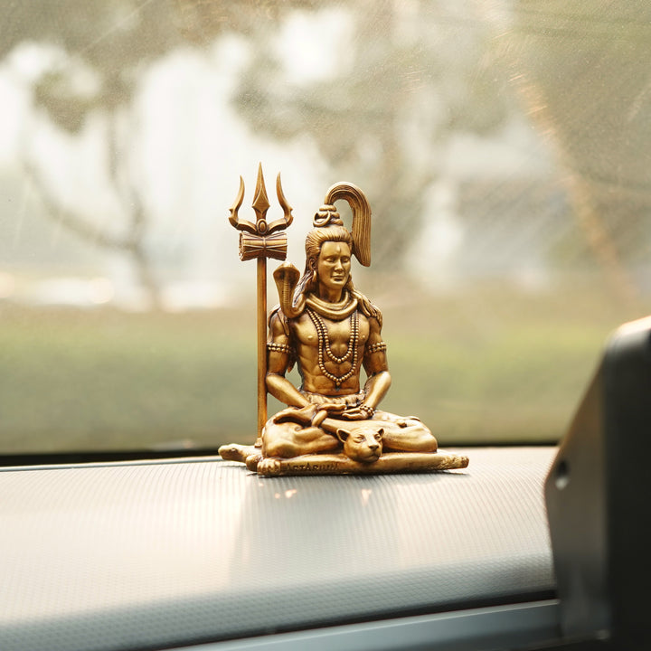 Meditating Lord Shiva Car Dashboard