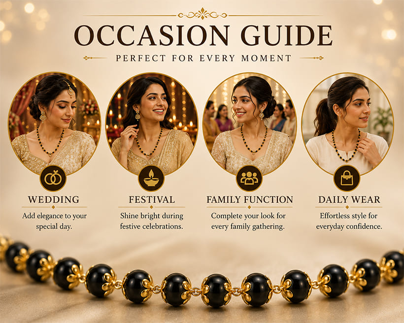 Gold Plated Eternal Karungali Mala