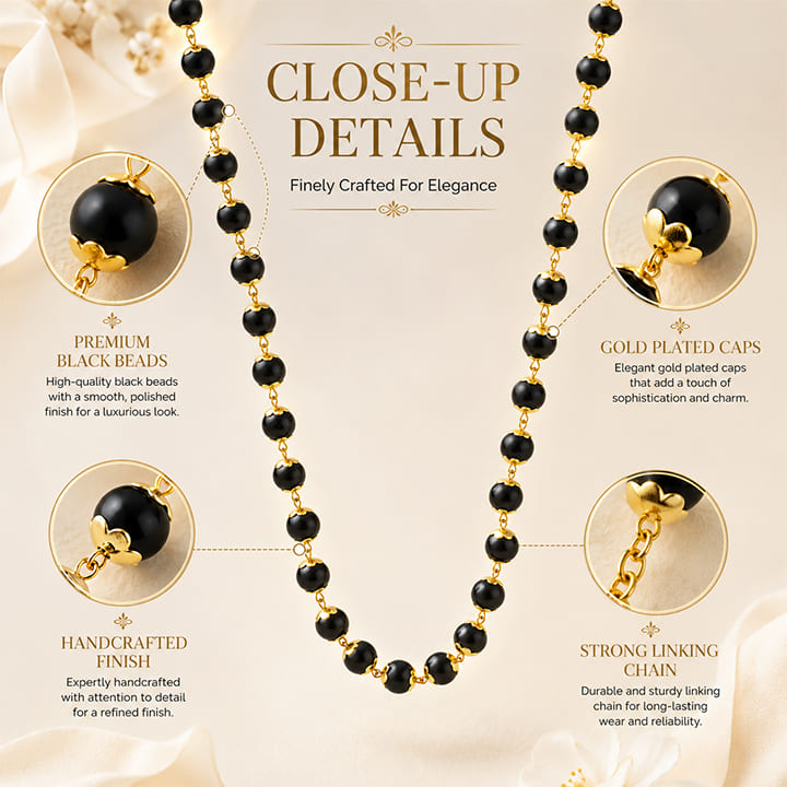 Gold Plated Eternal Karungali Mala