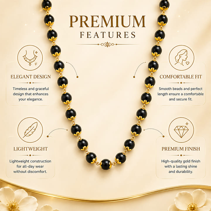 Gold Plated Eternal Karungali Mala