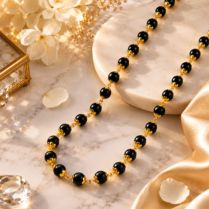 Gold Plated Eternal Karungali Mala