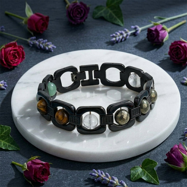 Metal Dhan Yog Bracelet - Black