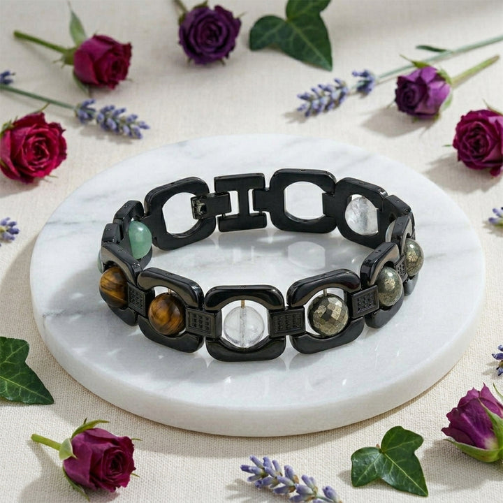 Metal Dhan Yog Bracelet - Black