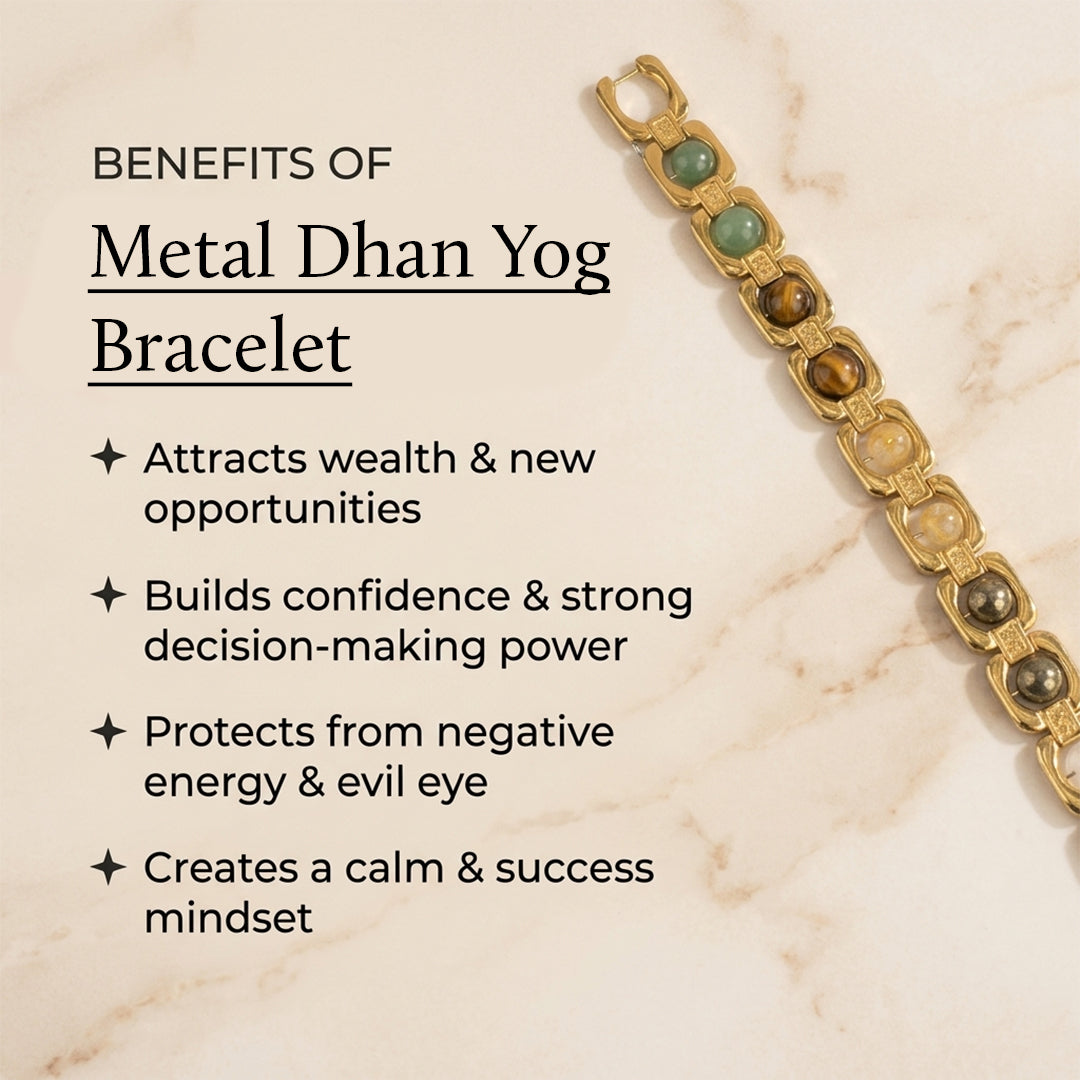 Metal Dhan Yog Bracelet - Gold