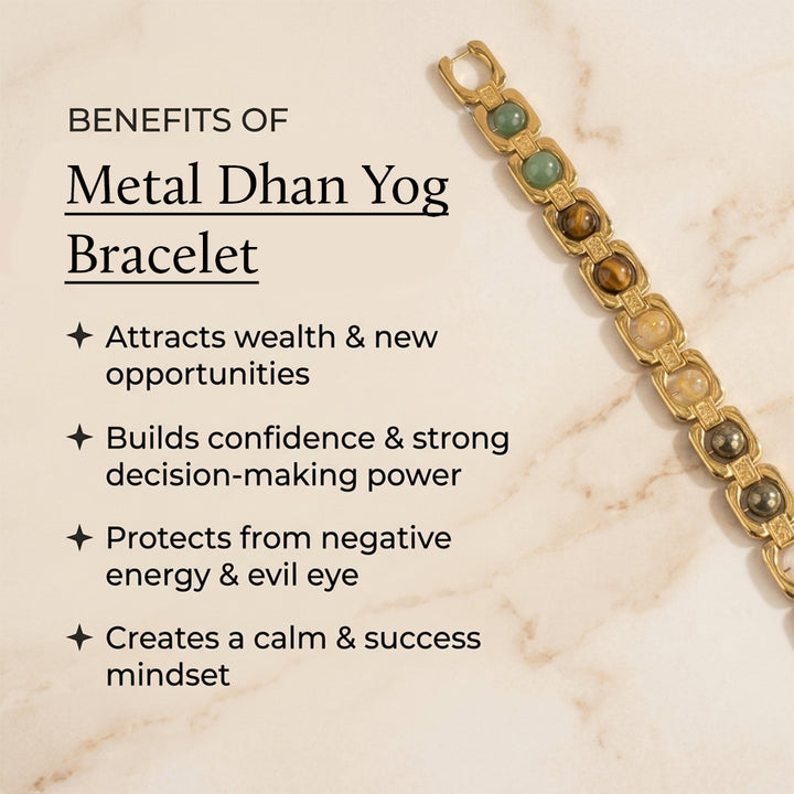 Metal Dhan Yog Bracelet - Gold