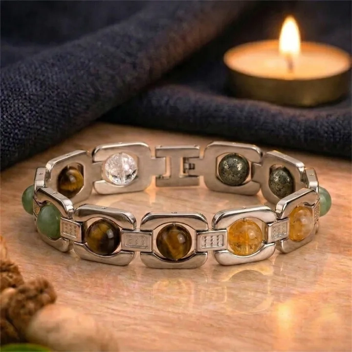 Metal Dhan Yog Bracelet - Black