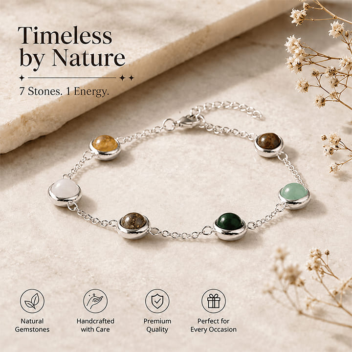 Metal Dhan Yog Bracelet for Women - Silver Plated