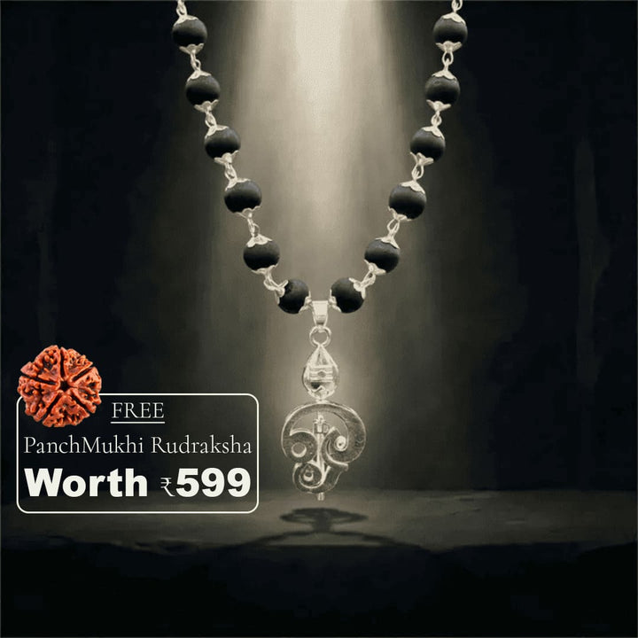 Divine Murugan Trishul Karungali Mala(Free Gift Worth 599)