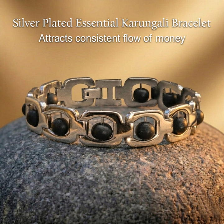 Silver Plated Essential Karungali Bracelet