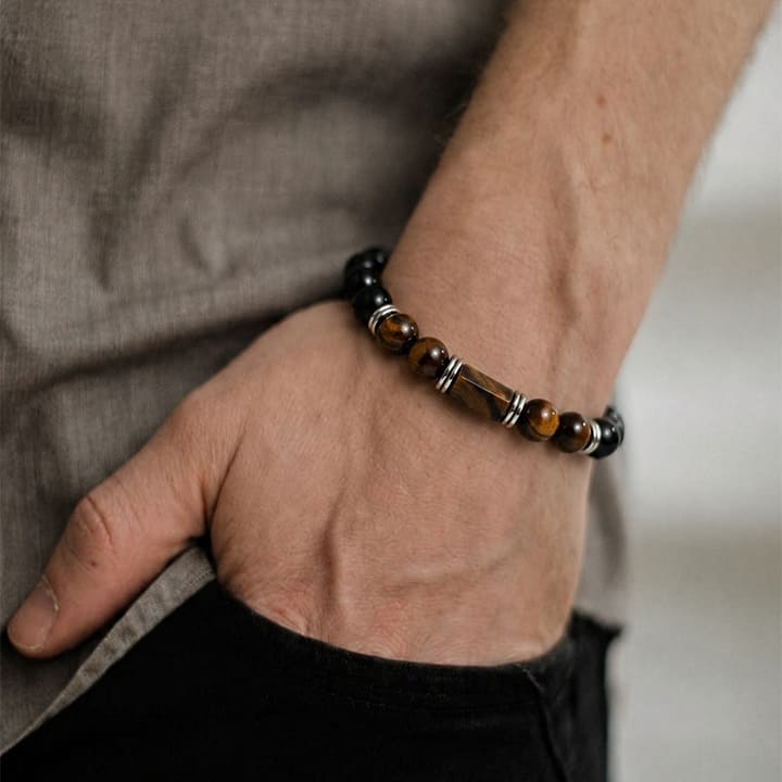 Tiger's Eye Zodiac Band – Leo (सिंह राशि)