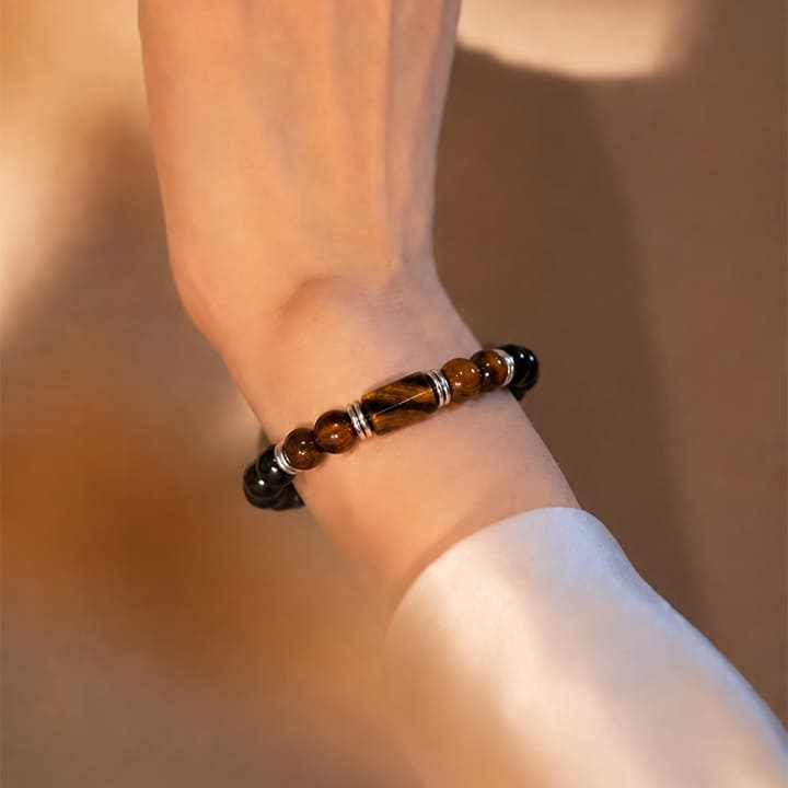 Tiger's Eye Zodiac Band – Leo (सिंह राशि)