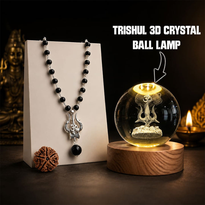 OM Shiva Trishul Karungali Mala (Free Gift Worth 599)