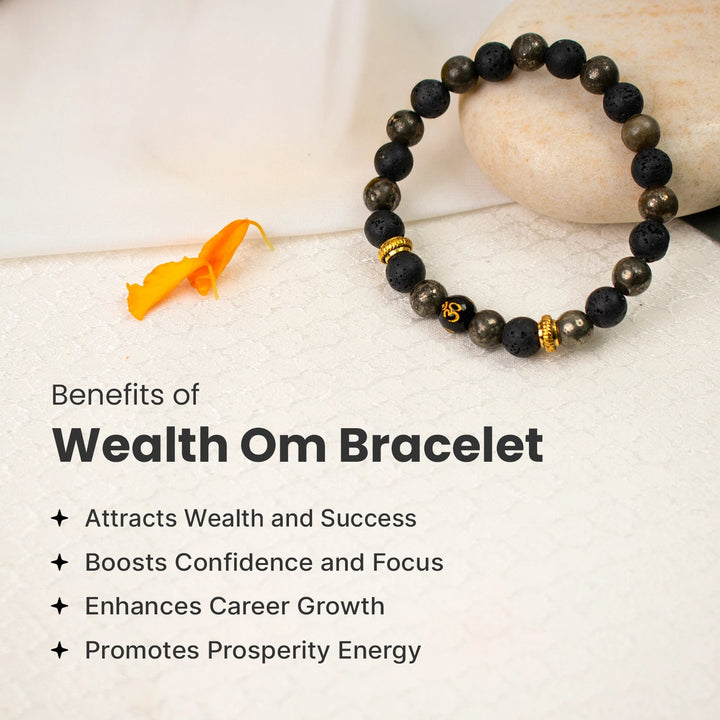Wealth OM Pyrite Bracelet