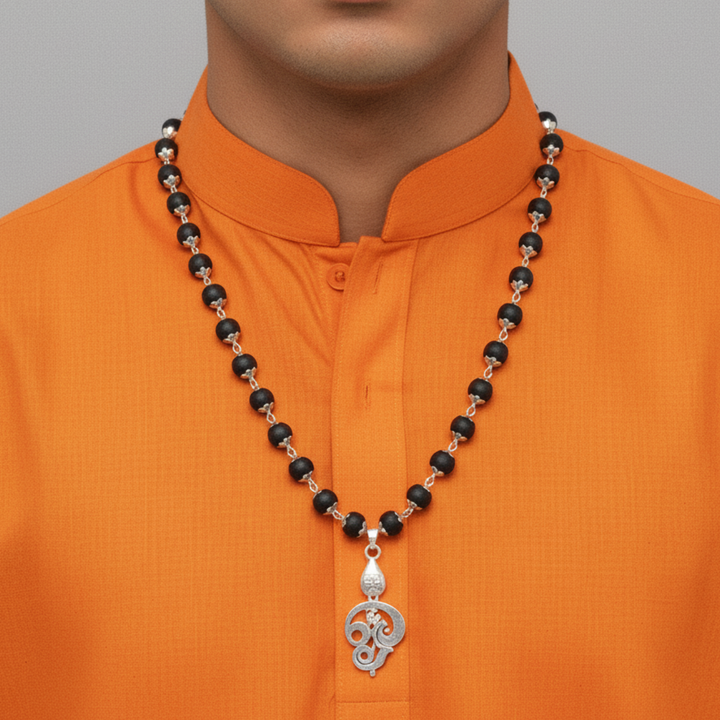 Divine Murugan Trishul Karungali Mala – Power & Spiritual Energy