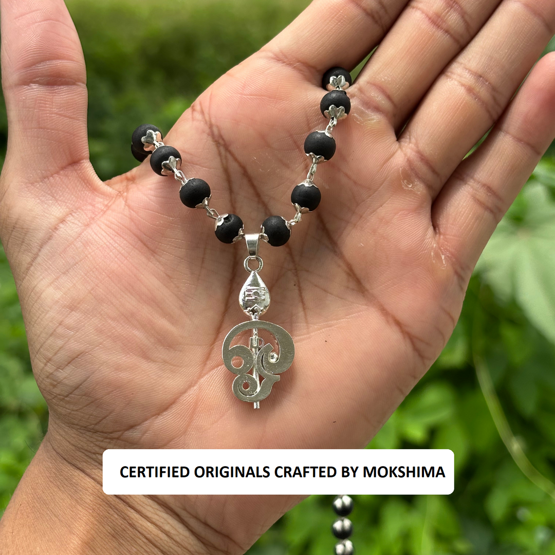 Divine Murugan Trishul Karungali Mala – Power & Spiritual Energy