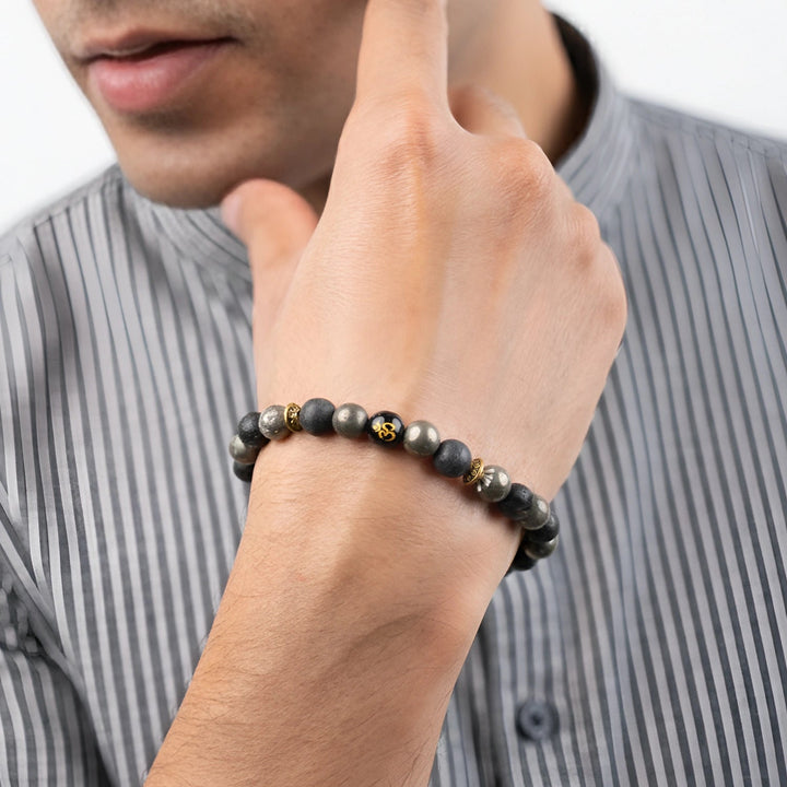 Wealth OM Pyrite Bracelet