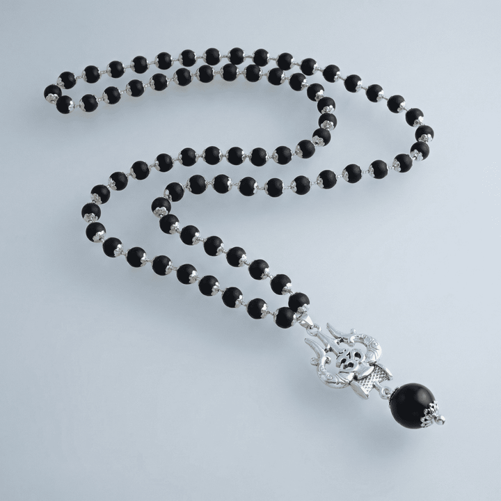 OM Shiva Trishool Karungali Mala (Buy 1 Get 1 Free Gift)