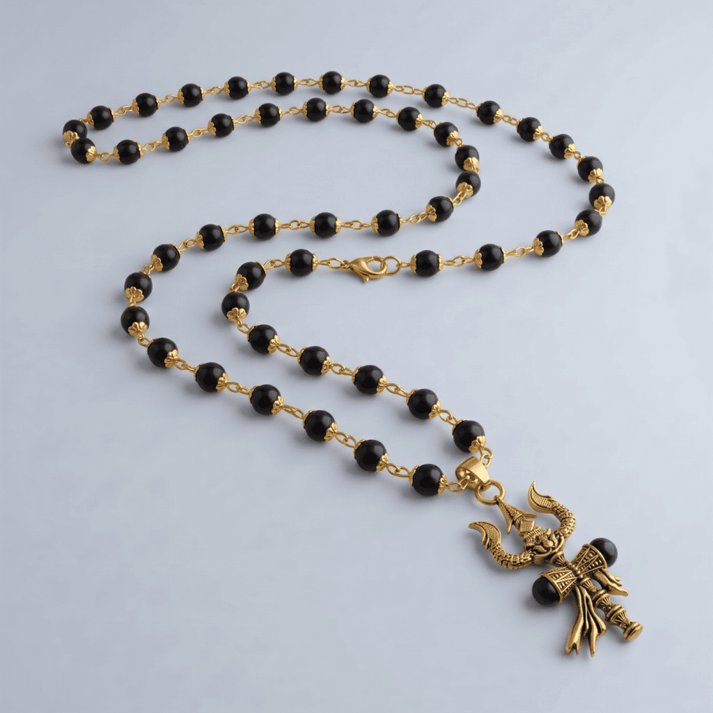 The Trishul Karungali Mala
