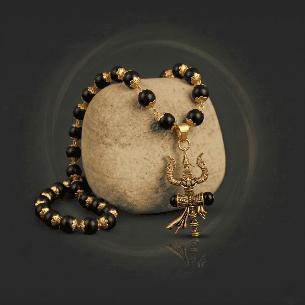 The Trishul Karungali Mala