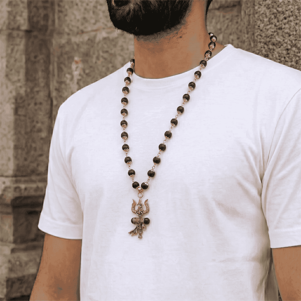The Trishul Karungali Mala