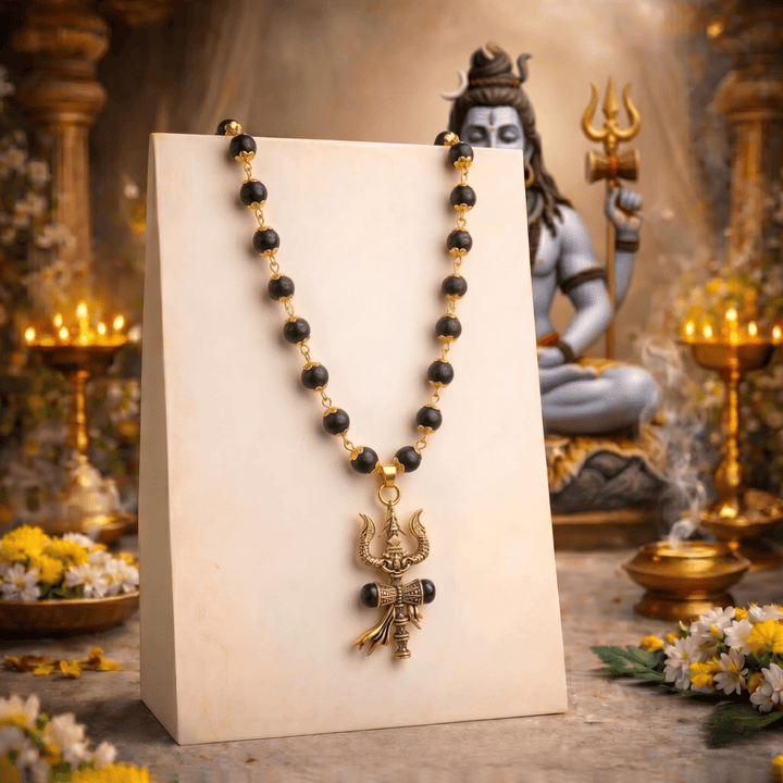 OM Shiva Trishul Karungali Mala (Free Gift Worth 599)